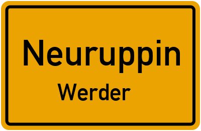 Straßenverzeichnis Neuruppin Werder