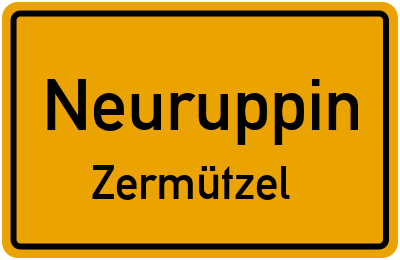 Straßenverzeichnis Neuruppin Zermützel