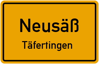 Straßenverzeichnis Neusäß Täfertingen