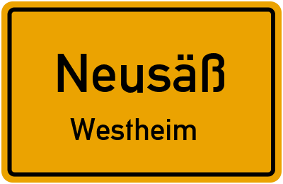 Straßenverzeichnis Neusäß Westheim