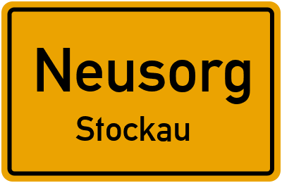 Ortsschild Neusorg Stockau