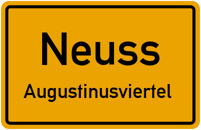 Straßenverzeichnis Neuss Augustinusviertel