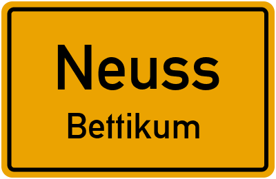 Straßenverzeichnis Neuss Bettikum