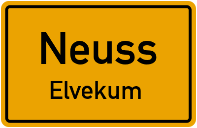 Straßenverzeichnis Neuss Elvekum