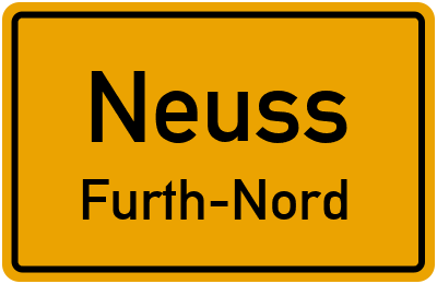 Straßenverzeichnis Neuss Furth-Nord