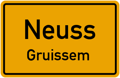 Straßenverzeichnis Neuss Gruissem