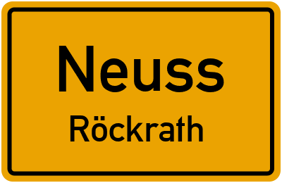 Straßenverzeichnis Neuss Röckrath