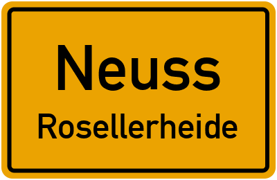 Straßenverzeichnis Neuss Rosellerheide