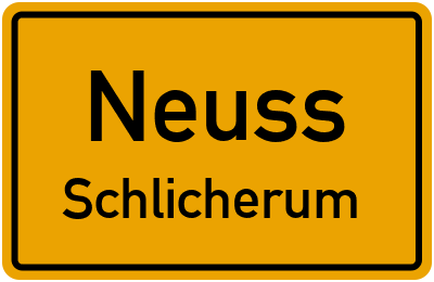 Straßenverzeichnis Neuss Schlicherum