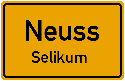 Straßenverzeichnis Neuss Selikum