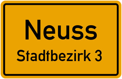 Straßenverzeichnis Neuss Stadtbezirk 3