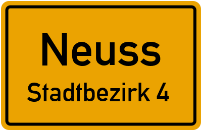 Straßenverzeichnis Neuss Stadtbezirk 4