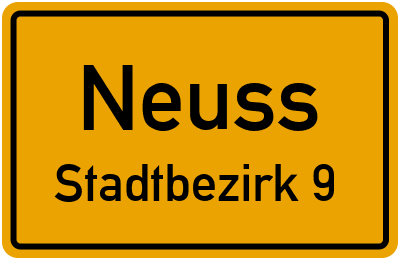 Straßenverzeichnis Neuss Stadtbezirk 9