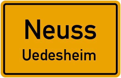 Straßenverzeichnis Neuss Uedesheim