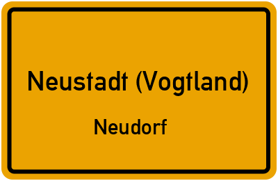 Straßenverzeichnis Neustadt (Vogtland) Neudorf