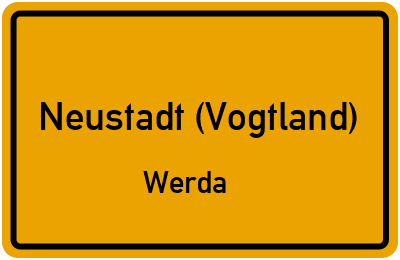 Straßenverzeichnis Neustadt (Vogtland) Werda