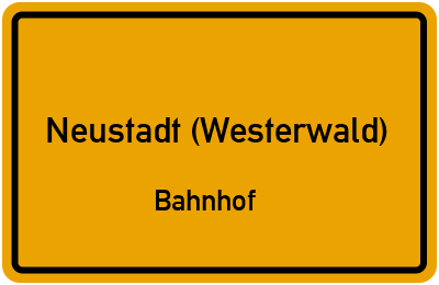 Straßenverzeichnis Neustadt (Westerwald) Bahnhof