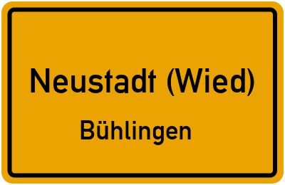 Straßenverzeichnis Neustadt (Wied) Bühlingen