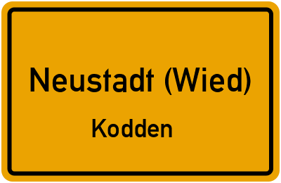 Straßenverzeichnis Neustadt (Wied) Kodden