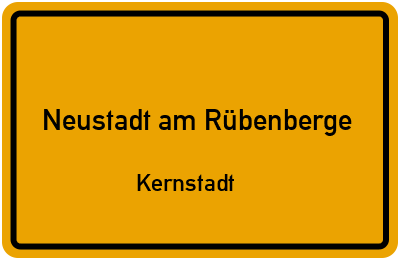 Straßenverzeichnis Neustadt am Rübenberge Kernstadt