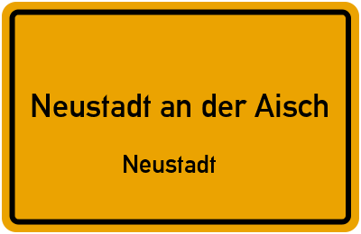 Straßenverzeichnis Neustadt an der Aisch Neustadt