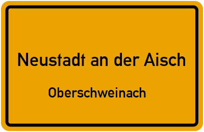 Straßenverzeichnis Neustadt an der Aisch Oberschweinach