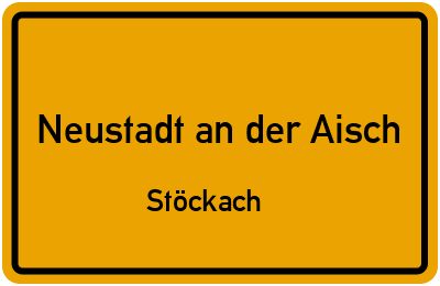 Straßenverzeichnis Neustadt an der Aisch Stöckach