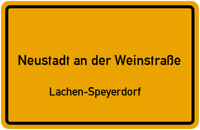 Straßenverzeichnis Neustadt an der Weinstraße Lachen-Speyerdorf