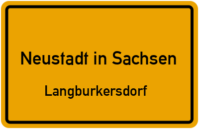 Straßenverzeichnis Neustadt in Sachsen Langburkersdorf