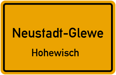 Straßenverzeichnis Neustadt-Glewe Hohewisch