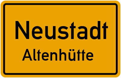 Straßenverzeichnis Neustadt Altenhütte