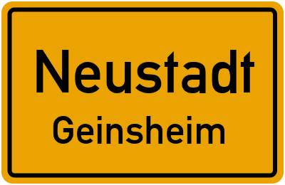 Straßenverzeichnis Neustadt Geinsheim