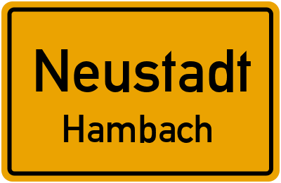 Straßenverzeichnis Neustadt Hambach