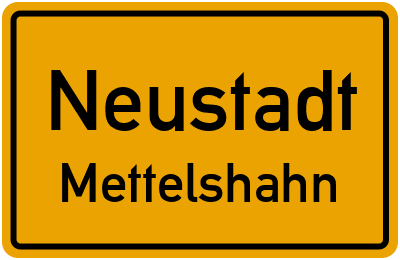 Straßenverzeichnis Neustadt Mettelshahn
