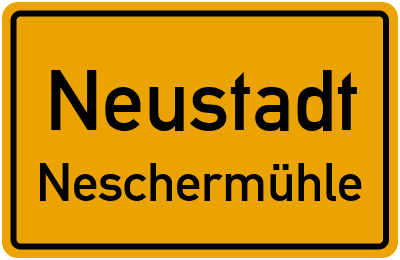 Straßenverzeichnis Neustadt Neschermühle