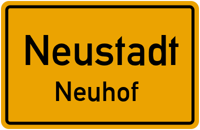 Straßenverzeichnis Neustadt Neuhof