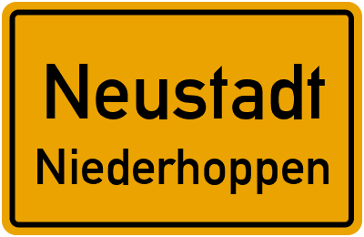 Straßenverzeichnis Neustadt Niederhoppen