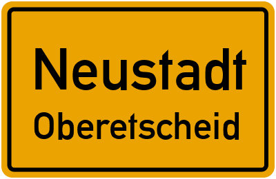 Straßenverzeichnis Neustadt Oberetscheid