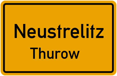Straßenverzeichnis Neustrelitz Thurow