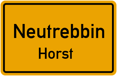 Straßenverzeichnis Neutrebbin Horst