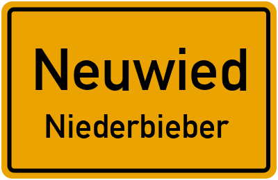 Ortsschild Neuwied Niederbieber