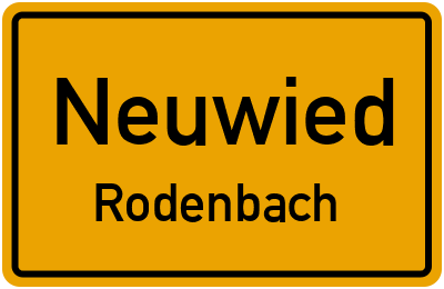 Ortsschild Neuwied Rodenbach