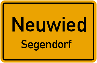 Ortsschild Neuwied Segendorf