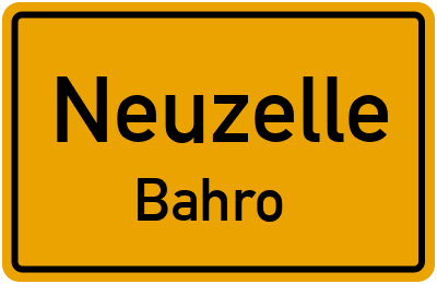 Straßenverzeichnis Neuzelle Bahro