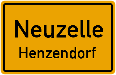 Straßenverzeichnis Neuzelle Henzendorf