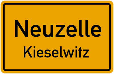 Straßenverzeichnis Neuzelle Kieselwitz