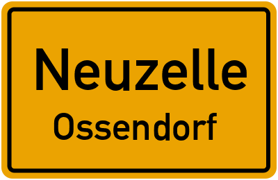 Straßenverzeichnis Neuzelle Ossendorf