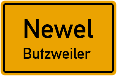 Ortsschild Newel Butzweiler