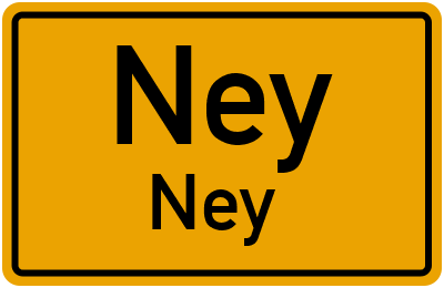 Straßenverzeichnis Ney Ney