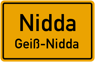 Straßenverzeichnis Nidda Geiß-Nidda
